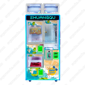 Özelleştirilebilir jetonla çalışan süper Mini Duo Ocean Explorer çoklu oyun pençeli vinç ve çift kapsül makineleri klip hediye oyun makinesi - Product Image 5