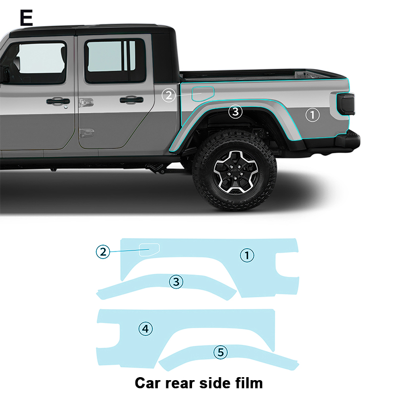 SKU-06-car film de côté arrière
