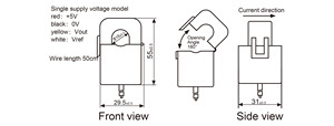 Hall Sensor de corriente de núcleo partido HSTS016L entrada 10A-200A HSTS016 10A/20A/30A/50A/100A/150A/200A - Product Image 3