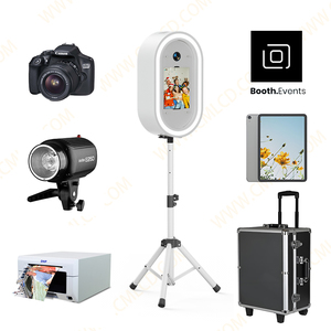 Internet người nổi tiếng ổn định Tripod Tương thích iPad DSLR máy ảnh hình bầu dục kim loại Selfie kiosk photobooth cho Wedding party Nguồn cung cấp - Product Image 3