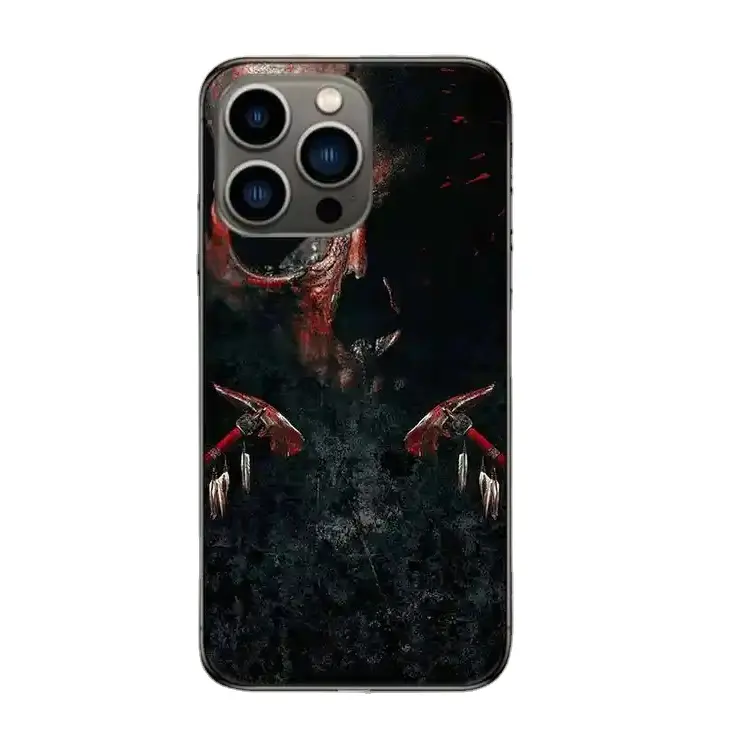 Capa protetora de telefone do crânio do smartphone à prova de choque para iPhone 15 14 13 12 11 Pro Max X XS XR 7 8Plus Capa TPU macia