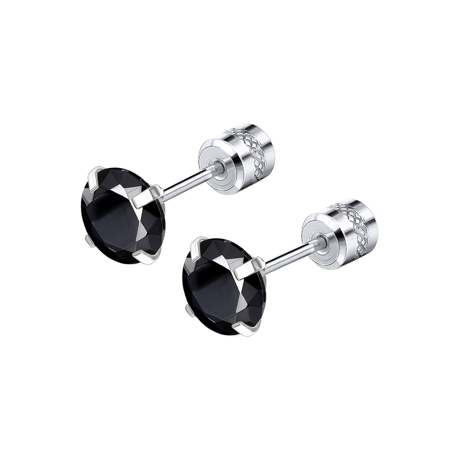 Pierre noire argentée