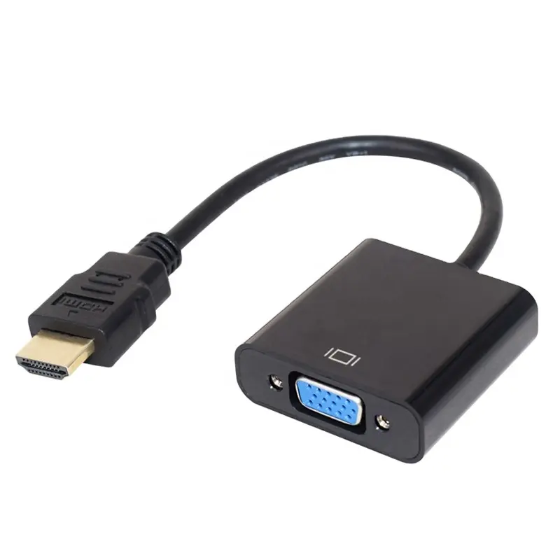 HDMI erkek VGA dişi adaptör dönüştürücü kablosu vga hdmi dönüştürücü adaptör kablosu 1080P PC Laptop Tablet için