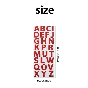 伊娃闪光泡沫板浮肿3d字母贴纸贴纸胶带闪亮DIY字母数字贴纸 - Product Image 6