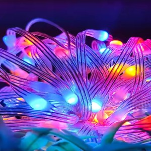 Großhandel 5V Smart APP gesteuerte LED-Lichterkette RGB LED Holiday Weihnachts beleuchtung LED-Lichtst reifen Fernbedienung - Product Image 4