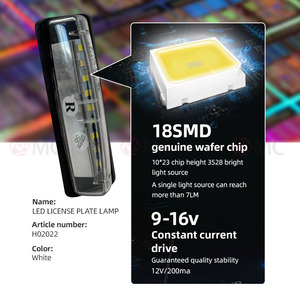 LED plaka aydınlatma ışığı Toyota Lexus Mitsubishi İçİn araba arka plaka led ışık - Product Image 5