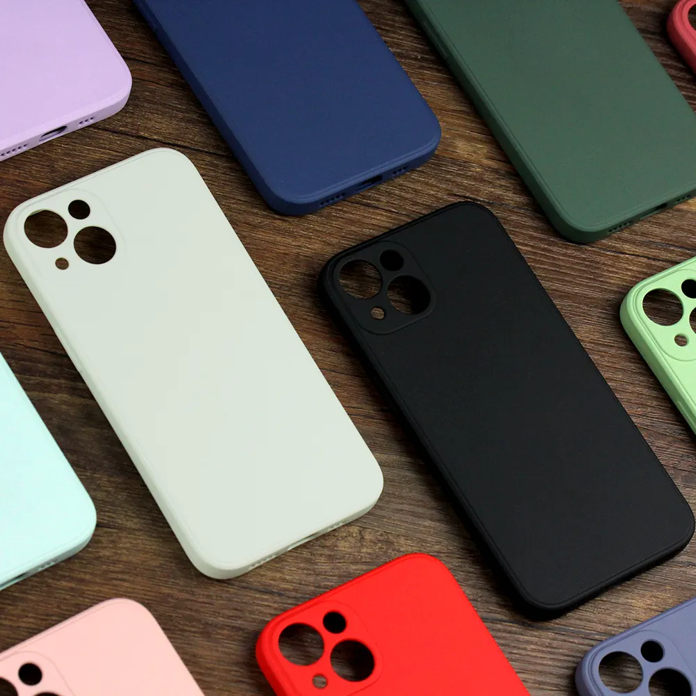 Penutup ponsel silikon pengisian daya nirkabel, untuk iPhone 11 12 casing silikon kustom untuk iPhone 13 14 15 Pro Max