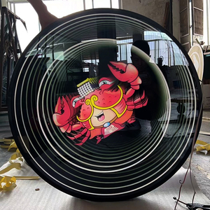 I numeri di illuminazione 3d firmano il segno esterno dello specchio dell'infinito ha portato la lettera Infinity abisso il segno del logo per le imprese - Product Image 6