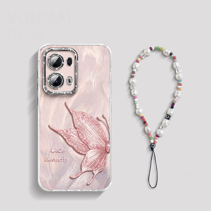 Pink +Colorful lanyard (with Lens film )