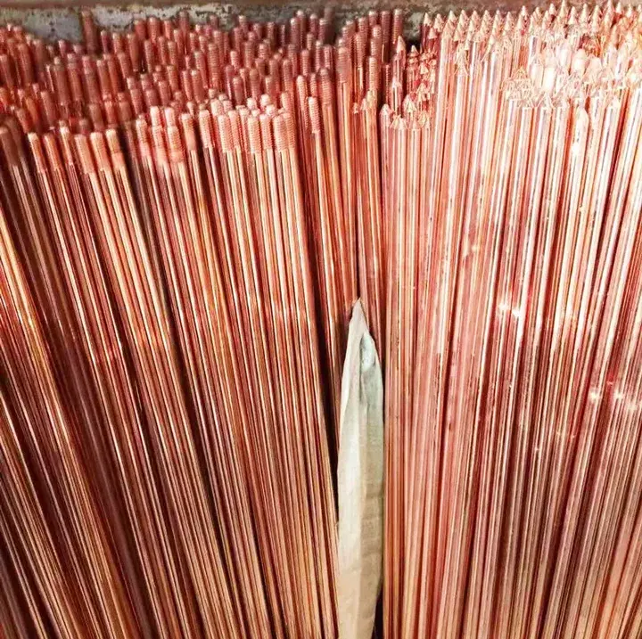 Hot selling pure copper bonded earth rod pure copper earth rod for earth system