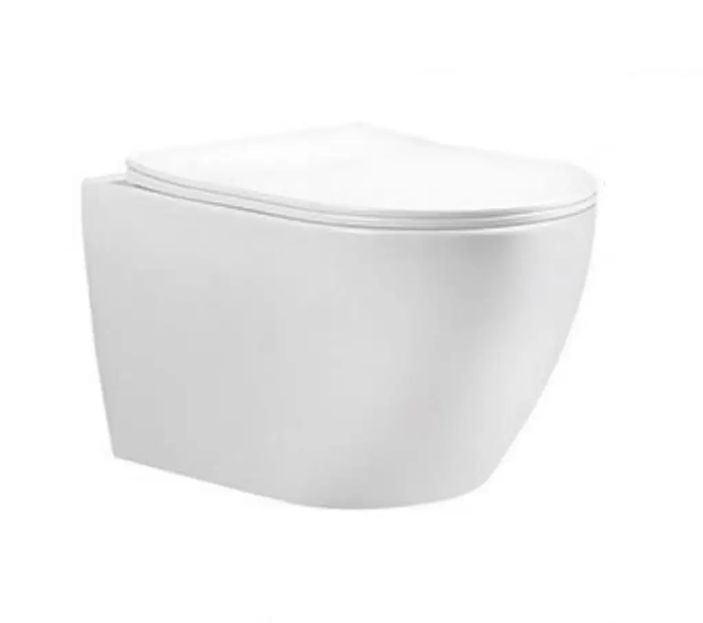 Düşük fiyat yüksek kalite banyo zemin üstü beyaz seramik çerçevesiz tek parça tuvalet kase