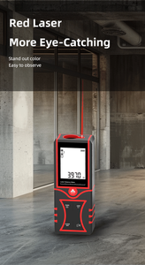 Mô hình 2025 Laser màu đỏ Băng biện pháp 120m Laser khoảng cách Meter Rangefinder với ngang - Product Image 4