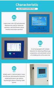 Auto Control Multiple Points Flammable LPG Gas Station Alarm <strong>Controller</strong> Home Kitchen Security <strong>System</strong> Gas Analyzers - Product Image 4