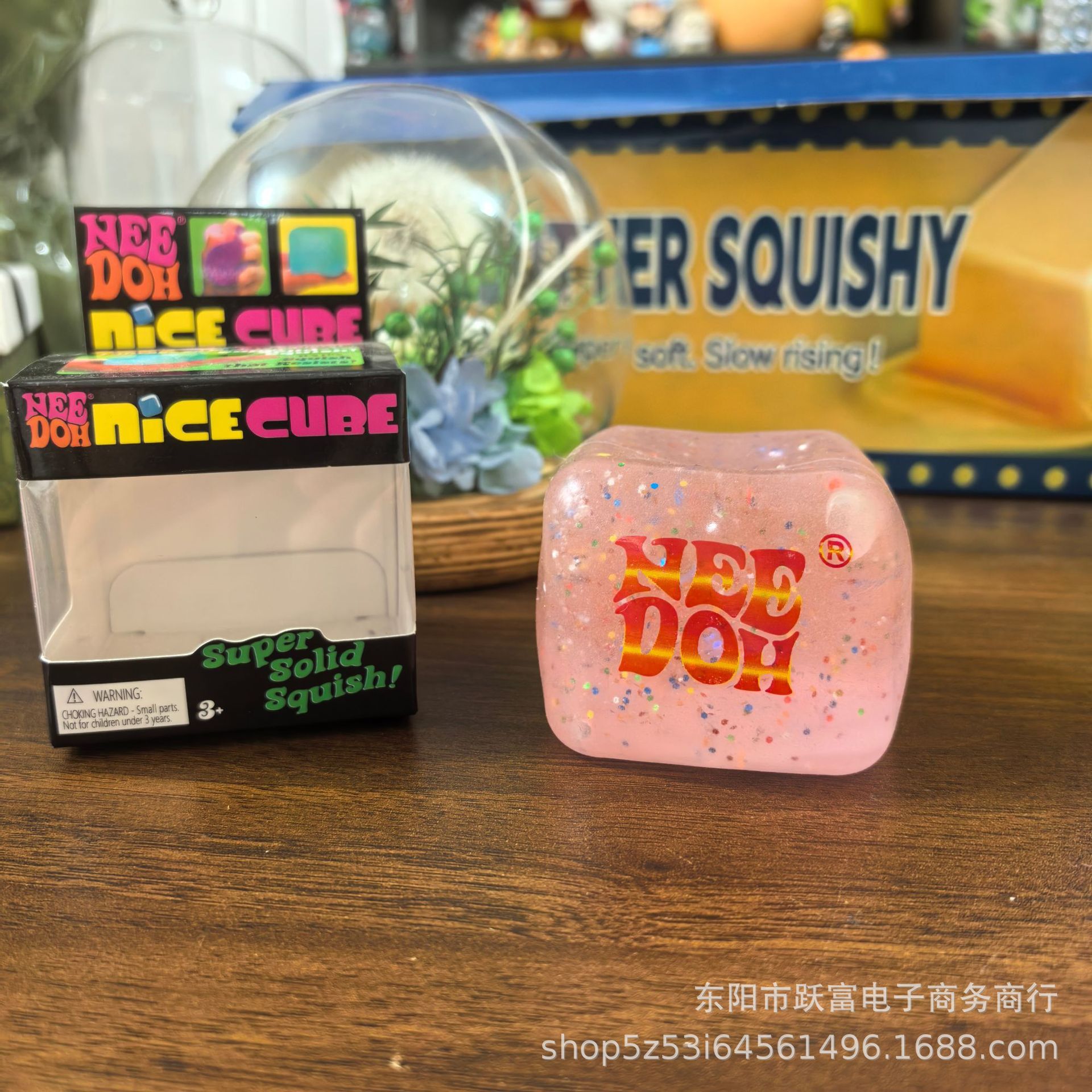 Glaçons phosphorescents au maltose-rose pâle-avec logo-210 g
