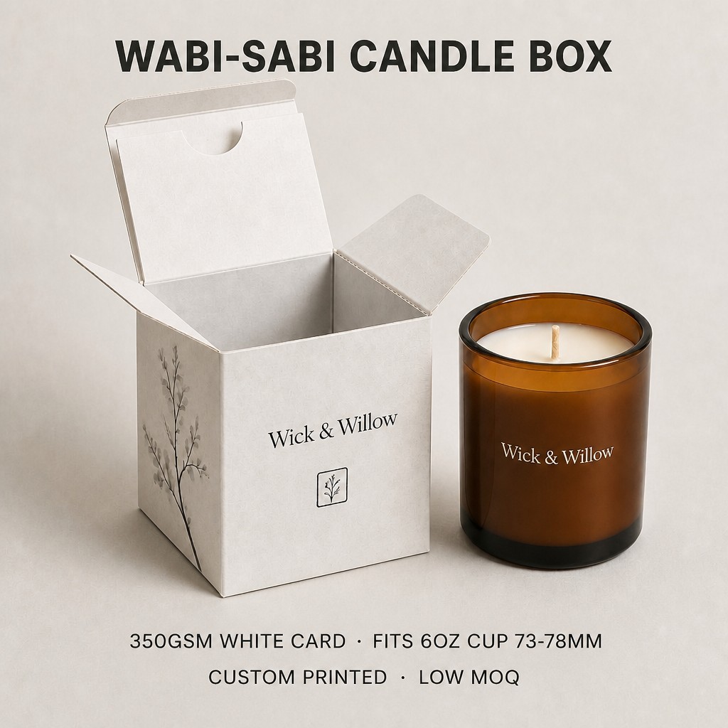 Boîte à bougie Wabi Sabi