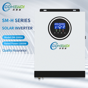 Inversor solar fuera de la red monofásico, 2000VA, 1800W, 90-450V, entrada PV con controlador MPPT de 80A, venta de fábrica
