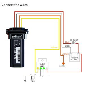 SinoTrack ST-901 4线汽车电机跟踪定位器全球定位系统跟踪器防水用于ACC检测 - Product Image 5