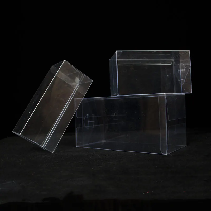Embalagens vazias universais, caixa transparente de pvc para cosméticos