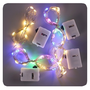 NUEVA cuerda de alambre de cobre Caja de batería de botón de modo intermitente de 3 funciones Luces de serie decorativas Led Luz de vacaciones - Product Image 4