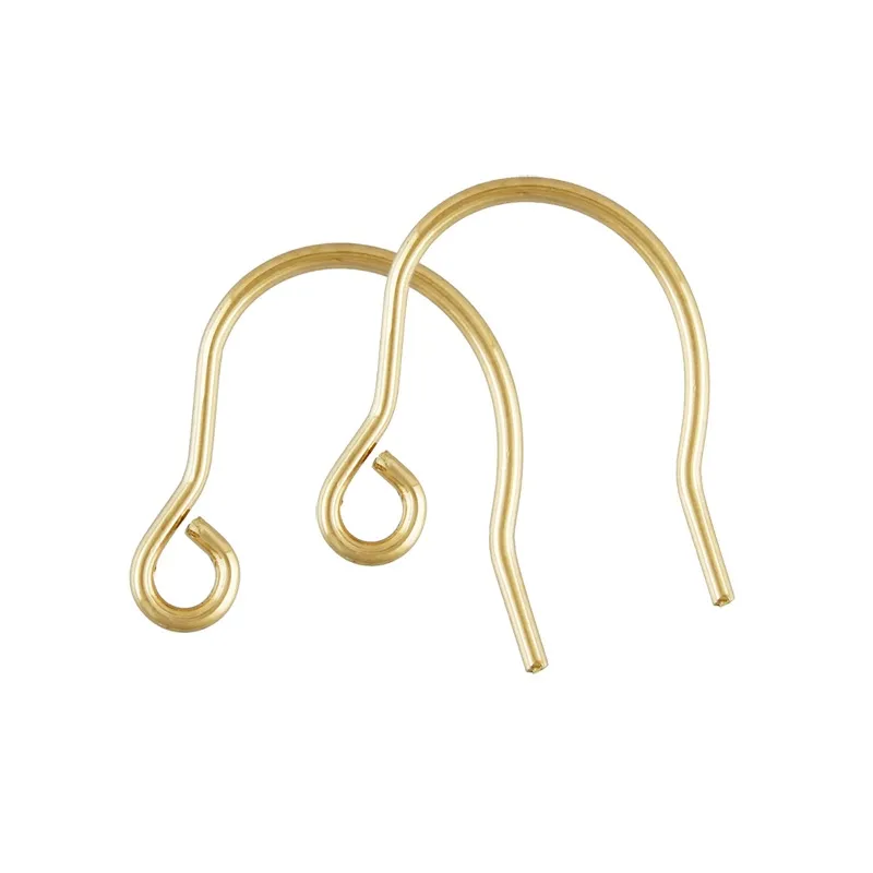 Trendy Girls Gold Filled Earring Wire Hooks 925 Silver for Permanent Women Jewelry Making