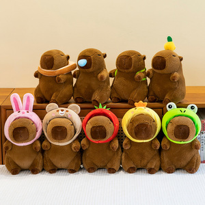 8-inch dễ thương capybara siêu mềm đồ chơi sang trọng thêu Pull-out snot búp bê xấu xí capybara guinea pig búp bê cho Claw máy - Product Image 2