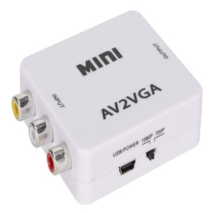1080P高清迷你AV2VGA视频转换器RCA至VGA，带3.5毫米音频CVBS AV至VGA转换器，适用于笔记本电脑 - Product Image 2
