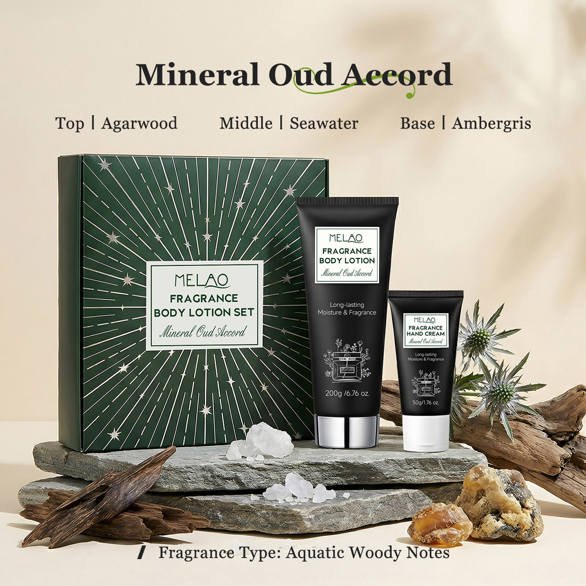 Accord Oud Minéral - Notes Boisées Aquatiques