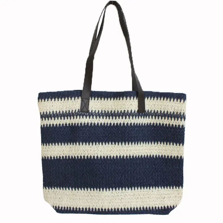 HIFA Summer Straw Bag Paper Knitting Straw Bag Crochet Handbag