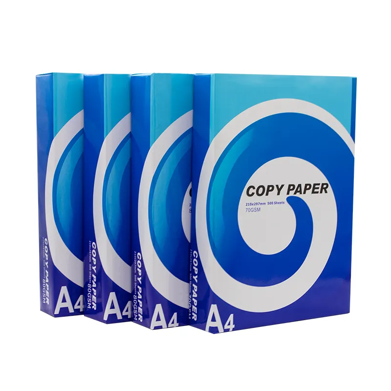 Papel duplo para escritório, papel a4 70gsm 80gsm A4 Super Branco, papel de cópia para fábrica, atacado
