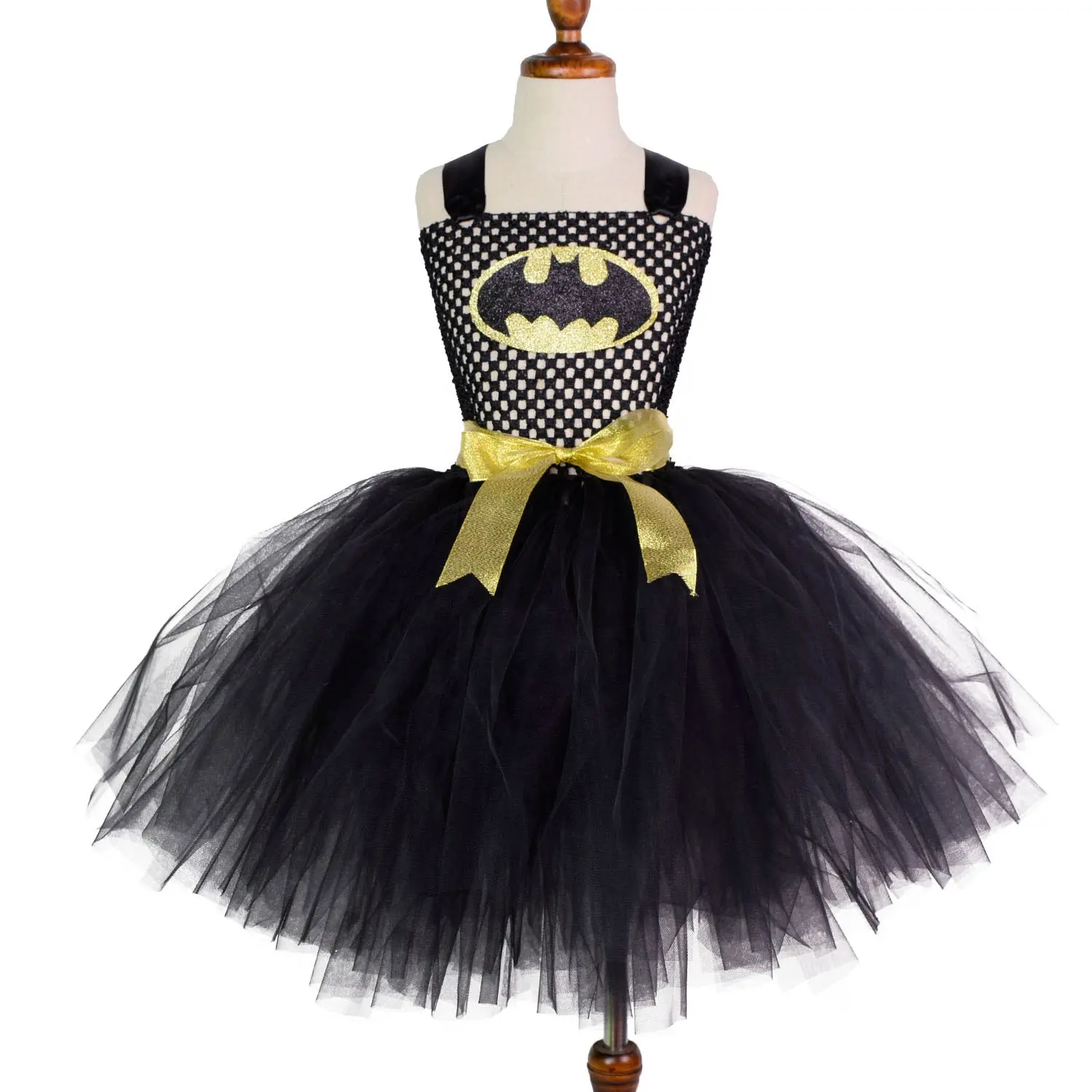 Envío rápido disfraz de Cosplay de dibujos animados de Halloween para niñas vestido de tutú 2-12Y en stock