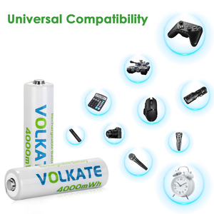 Uzaktan kumanda kamera için 4000mWh 2666mAh Li-ion AA şarj edilebilir pil 1.5v lityum çift bir boyut şarj aleti ile pil - Product Image 2