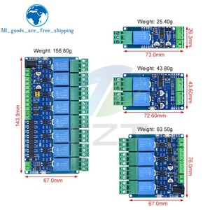 Modbus-RTU Relay <strong>Module</strong> 1/2/4/8 Channels 10A 5V 12V 24V Switch <strong>Input</strong> <strong>Output</strong> Optocoupler Isolation RS485 TTL Communication - Product Image 3