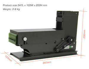 RS232 Sim theo dõi 1 2 3 thẻ từ cơ giới mã hóa Đầu đọc thẻ Nhà Văn thẻ Dispenser - Product Image 3