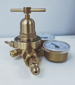 Chất lượng cao hoặc-20 Brass cga540 đầu vào kết nối 2 đồng hồ đo oxy điều chỉnh áp suất cho hàn - Product Image 5