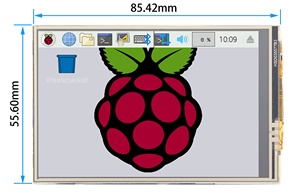 MHS High speed 3.5 inch 320x480 touch Display module with 5V/2A USB power supply compatible with <strong>Raspberry</strong> <strong>Pi</strong> and ARM and PC