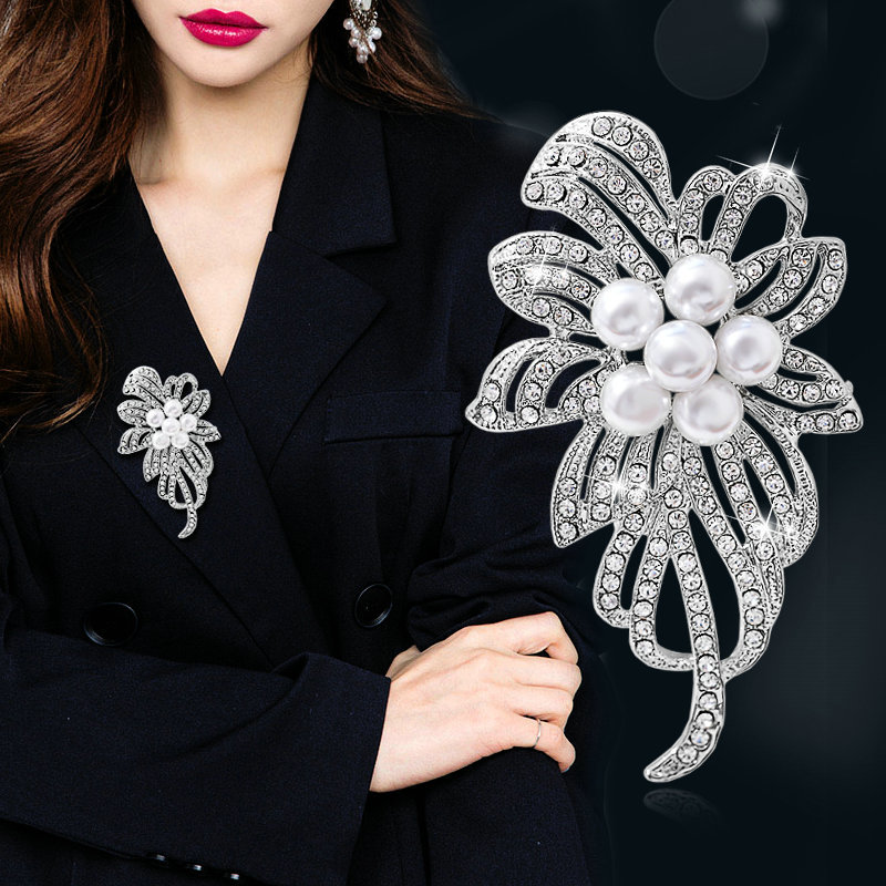 Fleurs de perles-argent