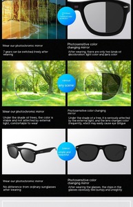 Nuevo estilo de alta tecnología TR90 marco Manual CAMBIO DE Color ajuste gafas de sol Chip de computadora gafas de sol - Product Image 6