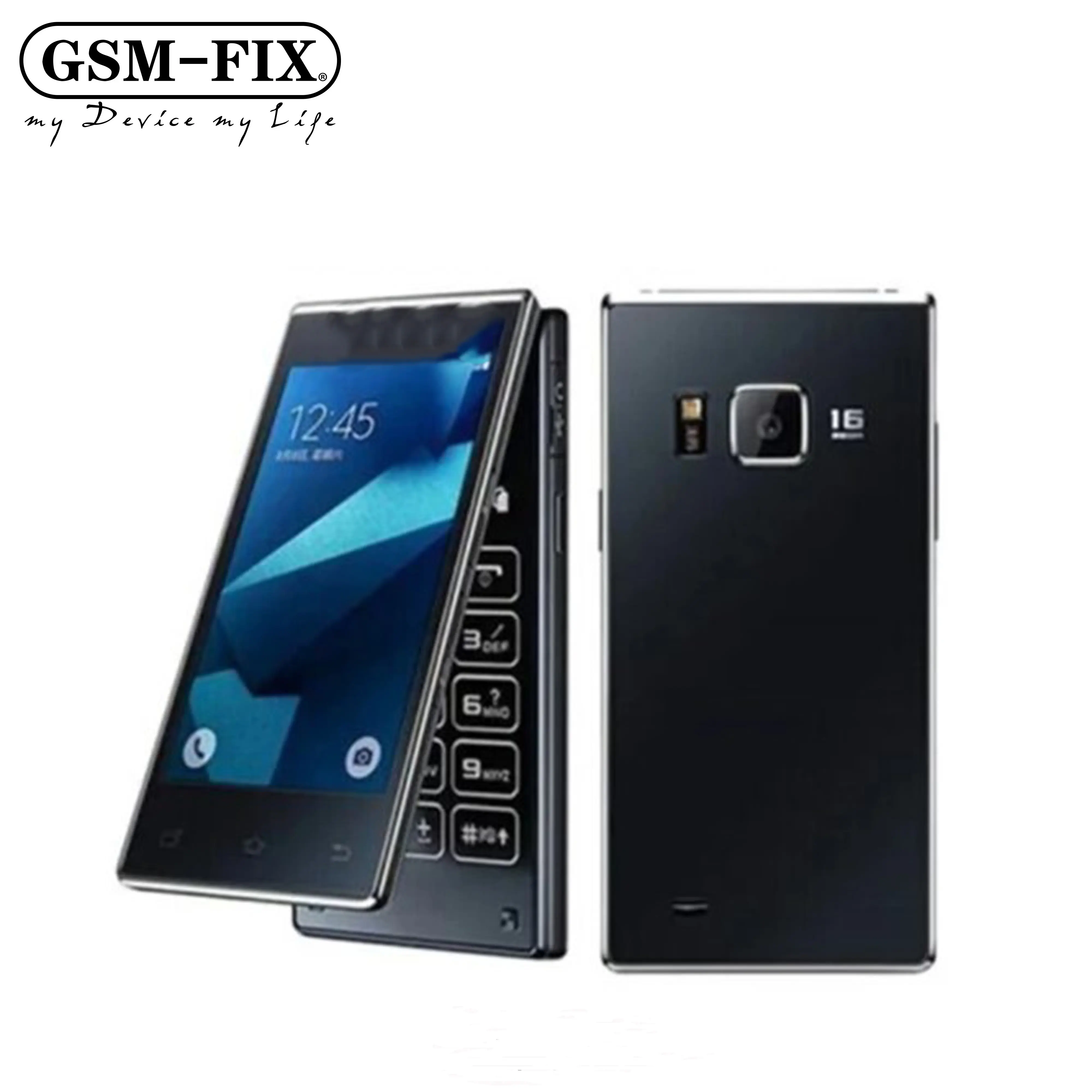 GSM-FIX asli untuk Samsung G9198 Hexa Core Sim ganda RAM 2GB ROM 16GB LTE 4G kamera 16mp 1080P ponsel Flip Android