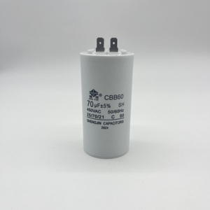 CBB60运行电容器，带TUV & CE证书450Vac 50/60Hz <span class=keywords><strong>40</strong></span>/70/21可变电容100V击穿，适用于风扇应用