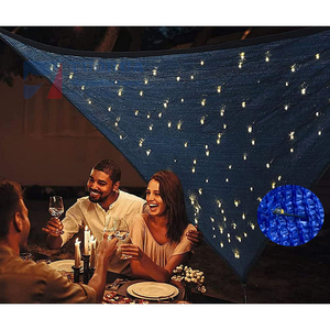 Popular <strong>Triangular</strong> Sun protection Awning 12'x 12' X 12' Breathable LED Light Sun <strong>Shade</strong> <strong>Sail</strong> - Product Image 1