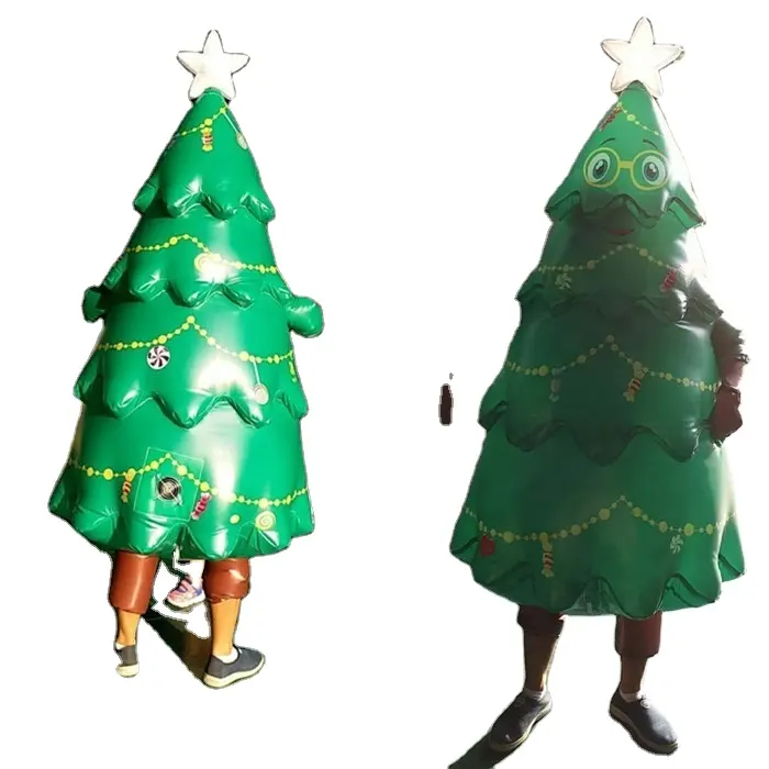 Costume d'arbre de Noël gonflable parlant marchant à vendre