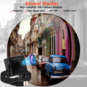 ELP Global Shutter 720P 60fps M12 3,6mm Objektiv USB-Kamera CMOS AR0144 1MP Mini-Webcam für Windows Android Mac Linux Raspberry Pi - Product Image 2