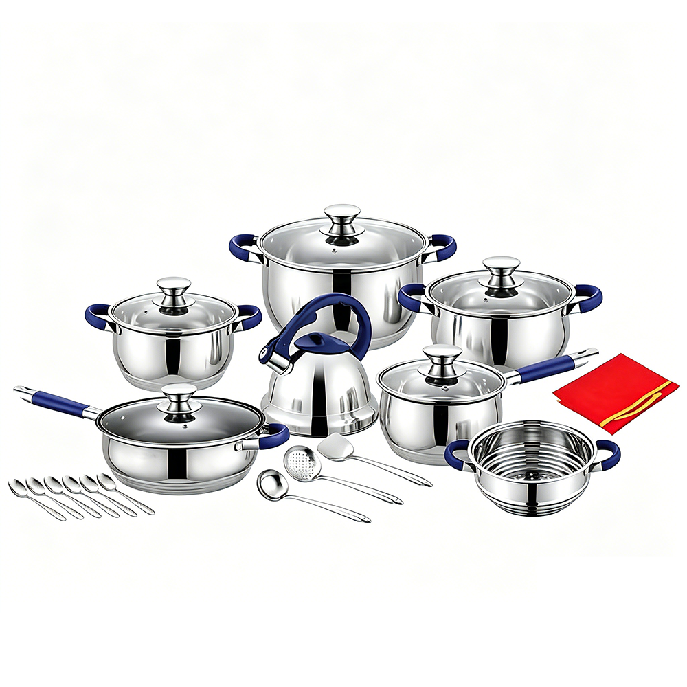 Cookware Set+Cooking Utensils(Blue)