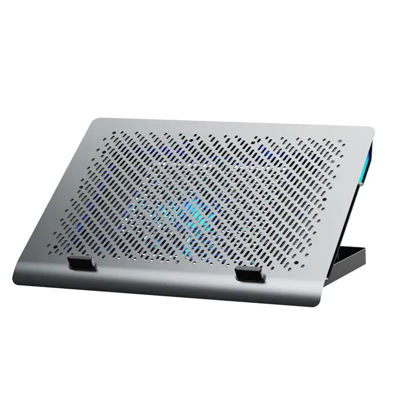 Oem Anpassung Aluminium Bigger Size Pad für Laptop-Kühl kissen Einstellbare Lichtfarbe