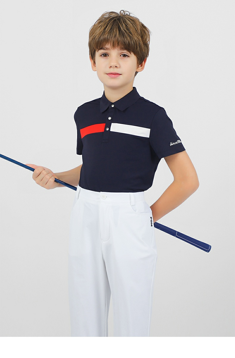 PGM YF595 custom manufacturer short sleeve junior golf shirts polo boys kids golf shirts企业官网