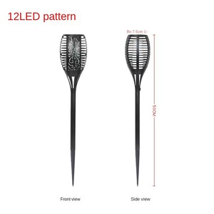 Thép không gỉ ngoài trời năng lượng mặt trời <span class=keywords><strong>Torch</strong></span> ánh sáng IP68 vườn LED Pathway đèn với nạp tiền cho chiếu sáng cảnh quan - Product Image 5