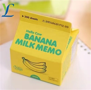 牛奶盒款式批发可爱记事垫定制不干胶便笺 - Product Image 3