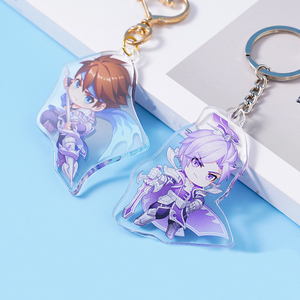 Custom Diamond Acrylic Keyring Mini Colored Epoxy Dome Acrylic Keychain Charm Wholesale <strong>Printed</strong> Clear Anime Acrylic <strong>Key</strong> Chain - Product Image 3
