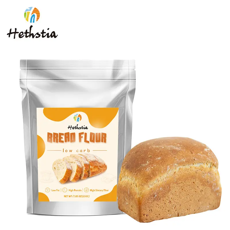 Mistura de pão Konjac de alta proteína com baixo teor de carboidratos e alta fibra dietética, ajuda a perder peso, mistura amigável com folhas de amoreira e ceto