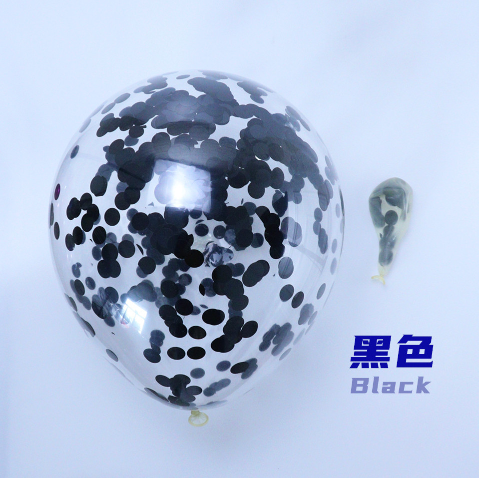 Black sequin balloon